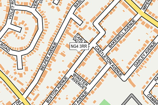 NG4 3RR map - OS OpenMap – Local (Ordnance Survey)