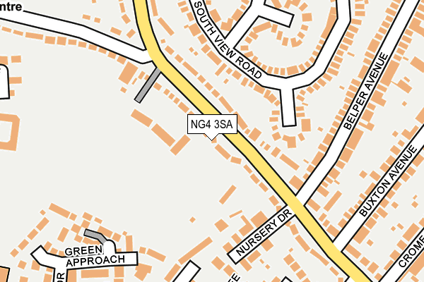 NG4 3SA map - OS OpenMap – Local (Ordnance Survey)