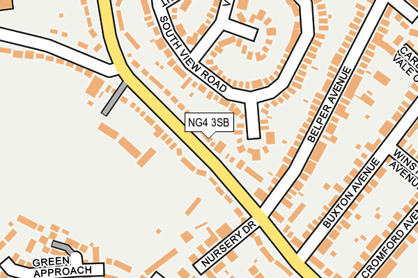 NG4 3SB map - OS OpenMap – Local (Ordnance Survey)