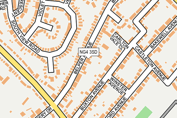 NG4 3SD map - OS OpenMap – Local (Ordnance Survey)
