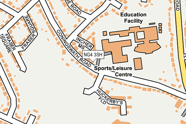 NG4 3SH map - OS OpenMap – Local (Ordnance Survey)