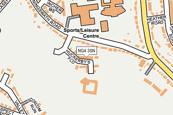 NG4 3SN map - OS OpenMap – Local (Ordnance Survey)