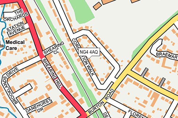 NG4 4AQ map - OS OpenMap – Local (Ordnance Survey)