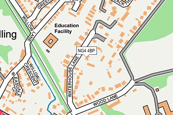 NG4 4BP map - OS OpenMap – Local (Ordnance Survey)