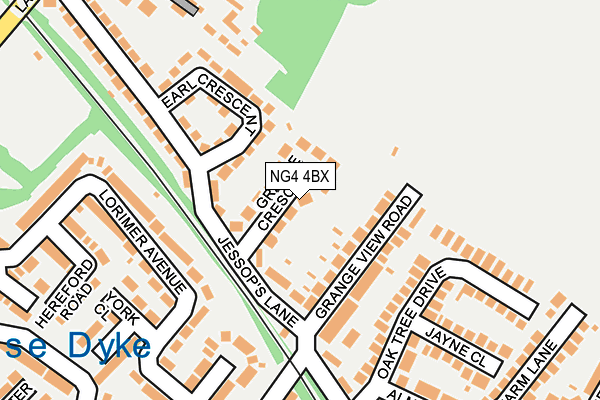 NG4 4BX map - OS OpenMap – Local (Ordnance Survey)