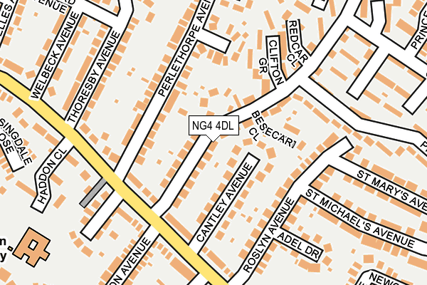 NG4 4DL map - OS OpenMap – Local (Ordnance Survey)