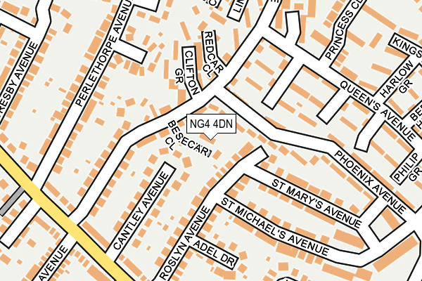 NG4 4DN map - OS OpenMap – Local (Ordnance Survey)