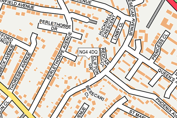 NG4 4DQ map - OS OpenMap – Local (Ordnance Survey)