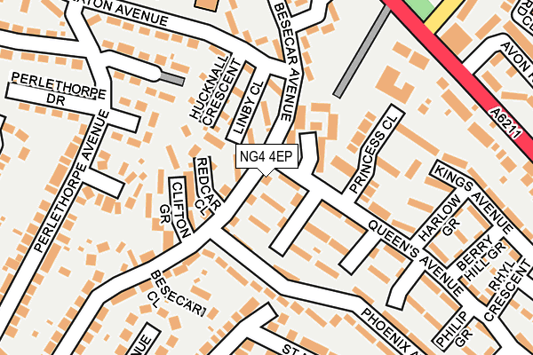 NG4 4EP map - OS OpenMap – Local (Ordnance Survey)