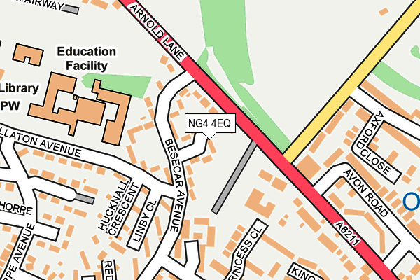 NG4 4EQ map - OS OpenMap – Local (Ordnance Survey)