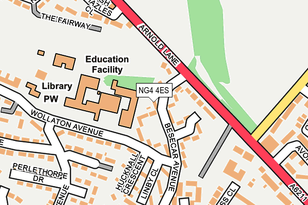 NG4 4ES map - OS OpenMap – Local (Ordnance Survey)