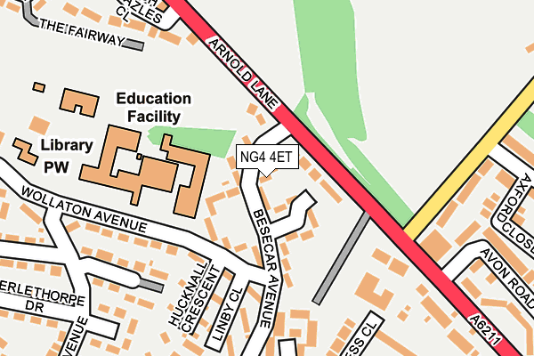 NG4 4ET map - OS OpenMap – Local (Ordnance Survey)