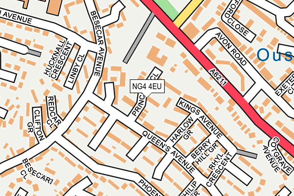 NG4 4EU map - OS OpenMap – Local (Ordnance Survey)