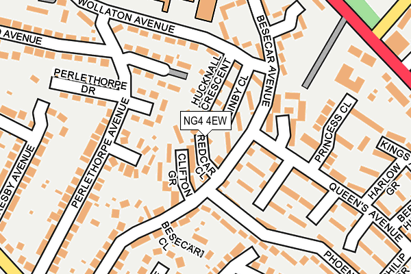 NG4 4EW map - OS OpenMap – Local (Ordnance Survey)