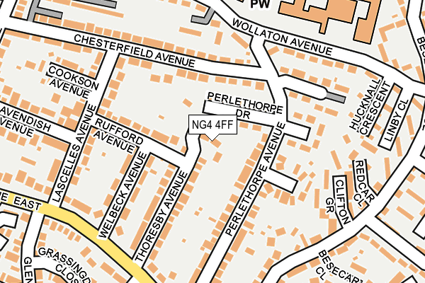 NG4 4FF map - OS OpenMap – Local (Ordnance Survey)