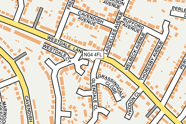 NG4 4FL map - OS OpenMap – Local (Ordnance Survey)