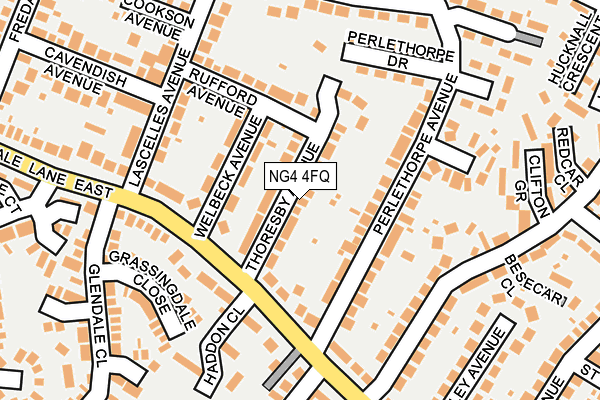 NG4 4FQ map - OS OpenMap – Local (Ordnance Survey)