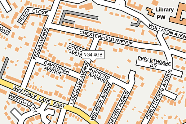 NG4 4GB map - OS OpenMap – Local (Ordnance Survey)