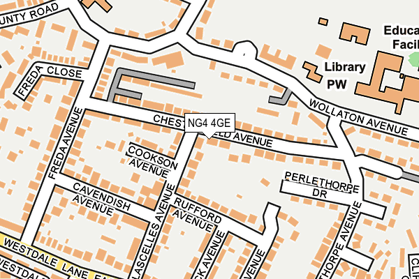 NG4 4GE map - OS OpenMap – Local (Ordnance Survey)