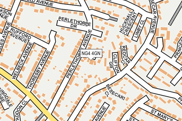 NG4 4GN map - OS OpenMap – Local (Ordnance Survey)