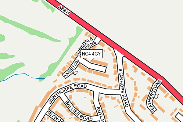 NG4 4GY map - OS OpenMap – Local (Ordnance Survey)