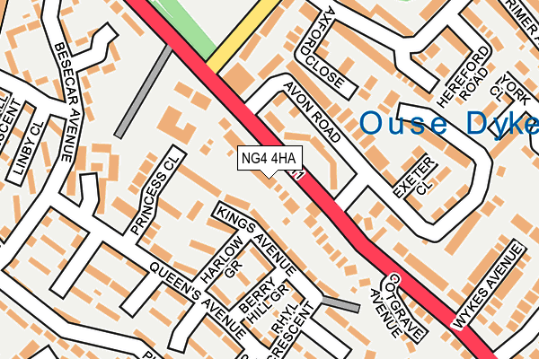 NG4 4HA map - OS OpenMap – Local (Ordnance Survey)