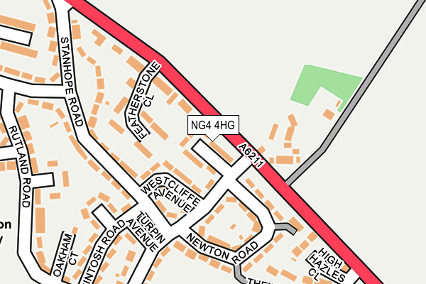 NG4 4HG map - OS OpenMap – Local (Ordnance Survey)