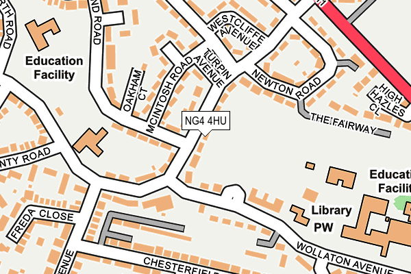 NG4 4HU map - OS OpenMap – Local (Ordnance Survey)