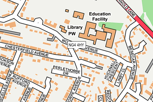 Map of PCF SERVICES LTD at local scale