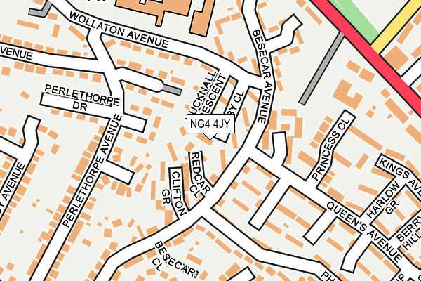 NG4 4JY map - OS OpenMap – Local (Ordnance Survey)