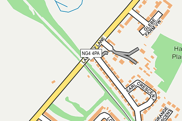 NG4 4PA map - OS OpenMap – Local (Ordnance Survey)