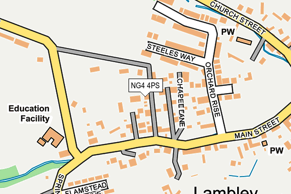 NG4 4PS map - OS OpenMap – Local (Ordnance Survey)