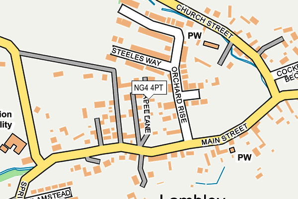 NG4 4PT map - OS OpenMap – Local (Ordnance Survey)