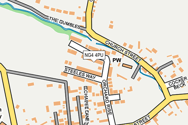NG4 4PU map - OS OpenMap – Local (Ordnance Survey)