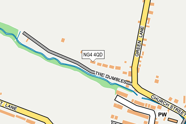 NG4 4QD map - OS OpenMap – Local (Ordnance Survey)