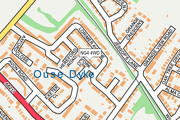 NG4 4WD map - OS OpenMap – Local (Ordnance Survey)