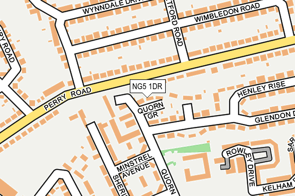 NG5 1DR map - OS OpenMap – Local (Ordnance Survey)