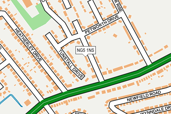 NG5 1NS map - OS OpenMap – Local (Ordnance Survey)