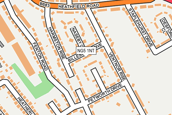NG5 1NT map - OS OpenMap – Local (Ordnance Survey)