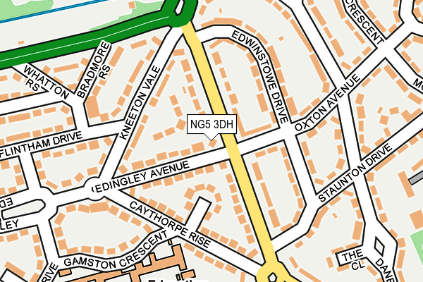 NG5 3DH map - OS OpenMap – Local (Ordnance Survey)