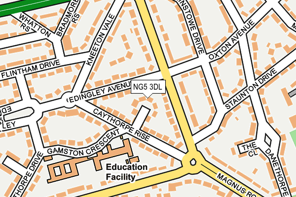 NG5 3DL map - OS OpenMap – Local (Ordnance Survey)