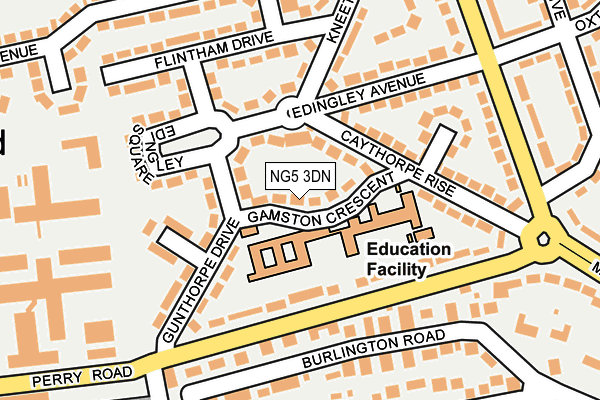 NG5 3DN map - OS OpenMap – Local (Ordnance Survey)