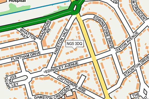 NG5 3DQ map - OS OpenMap – Local (Ordnance Survey)