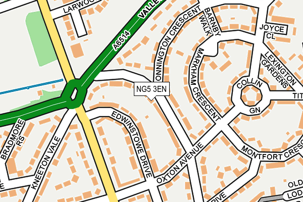 NG5 3EN map - OS OpenMap – Local (Ordnance Survey)