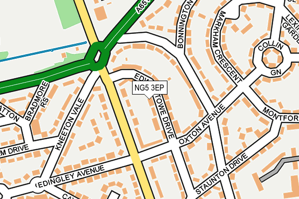 NG5 3EP map - OS OpenMap – Local (Ordnance Survey)