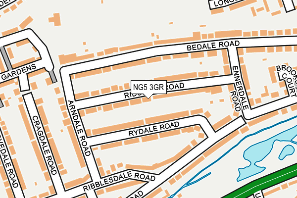 NG5 3GR map - OS OpenMap – Local (Ordnance Survey)