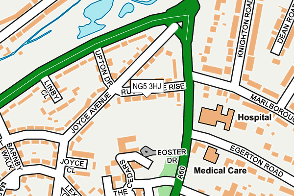 NG5 3HJ map - OS OpenMap – Local (Ordnance Survey)