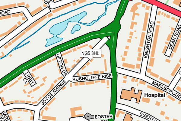 NG5 3HL map - OS OpenMap – Local (Ordnance Survey)