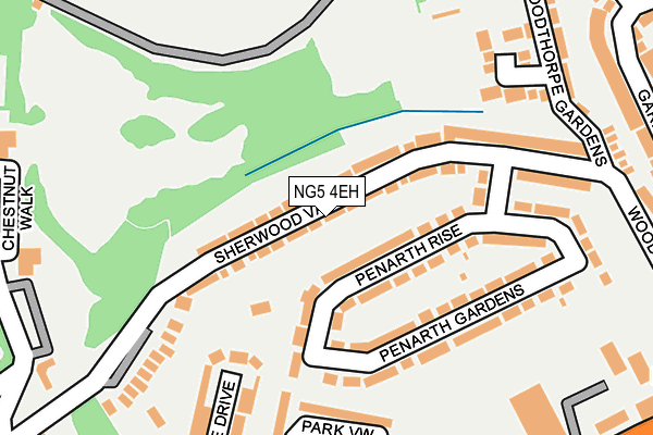 NG5 4EH map - OS OpenMap – Local (Ordnance Survey)