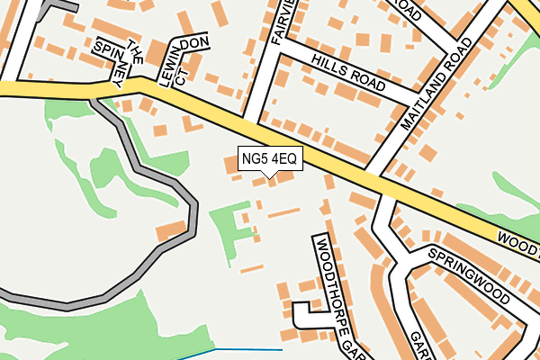 NG5 4EQ map - OS OpenMap – Local (Ordnance Survey)